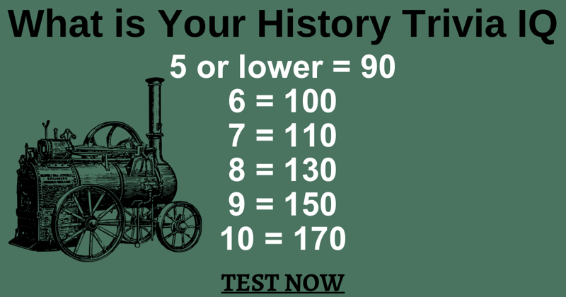 Test your historical knowledge with this IQ trivia.
