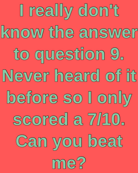 Trivia Quiz with a Variety of Topics