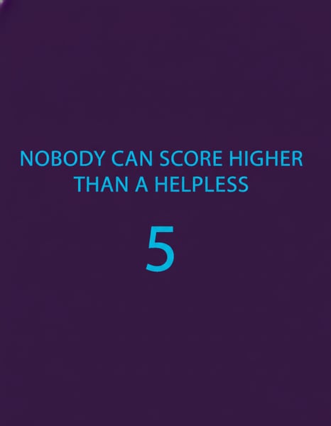 So if you score a 4 it's pretty high!