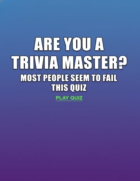 Quiz For Trivia Masters