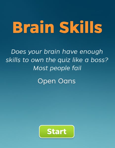 Brain skill test